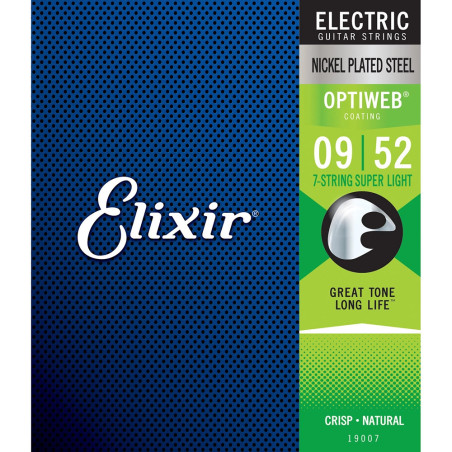 Elixir Cordas Guitarra Elétrica 7-cordas OPTIWEB