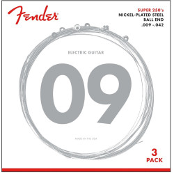 Fender 3-Pack Super 250\'s Nickel-Plated Steel Strings