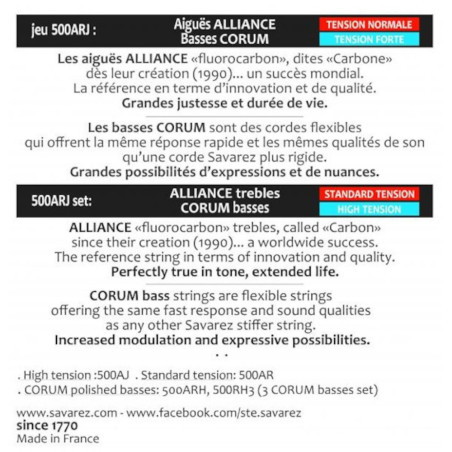 Savarez 500ARJ Alliance Corum Mixed Tension