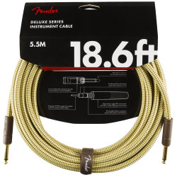 Fender Deluxe Series Instrument Cable 18.6', Tweed