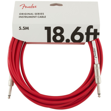 Fender Original Series Instrument Cable 18.6' - Fiesta Red