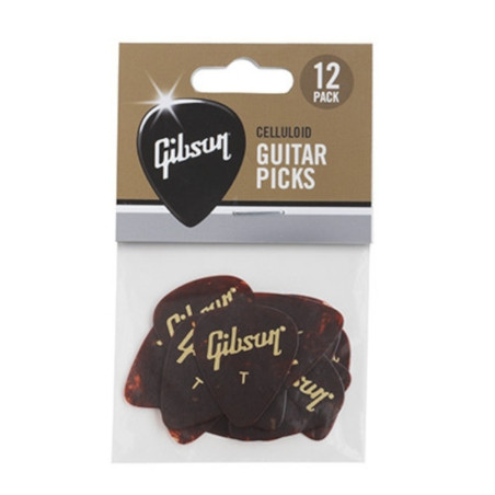 Gibson Gear 12x Tortoise Pick Thin APRT12-74T