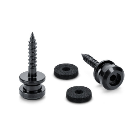Schaller Botões para S-Locks Cromado Preto