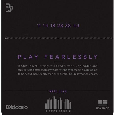 D’Addario Cordas Guitarra Elétrica NYXL1149 Medium