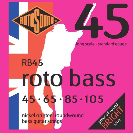 Rotosound RB45 Bass Guitar Strings 45-105