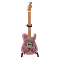 Axe Heaven Miniature Guitar Replica - Fender Pink Paisley Tele