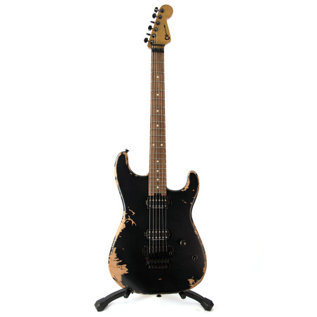 Charvel Pro-Mod Relic San Dimas Style 1 HH FR PF, Weathered Black