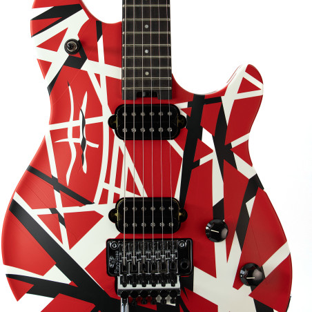 EVH Wolfgang Special Striped, Red, Black, and White