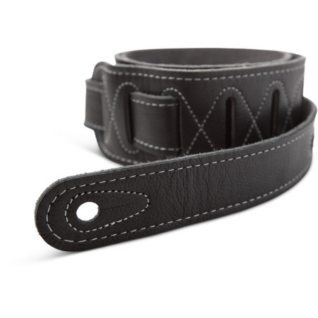 Taylor Correia de Couro, Preto, Forro de Camurça 6.3cm