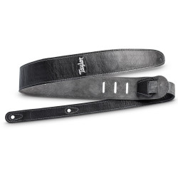 Taylor Correia de Couro, Preto, Forro de Camurça 6.3cm