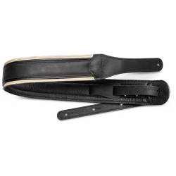 Taylor American Dream Leather Strap, 2.5", White/Black