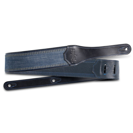 Taylor 2.5" Blue Denim Guitar Strap - Navy Edge