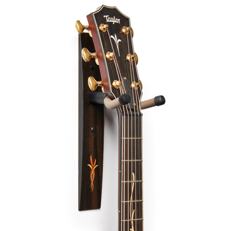 Taylor Suporte Guitarra Madeira, Crelicam Ebony, Bouquet Inlay