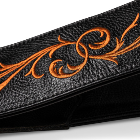 Taylor Nouveau Embroidered Leather Strap, 3"