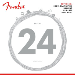 Fender Cordas Baixo Super 250 Bass VI, .024-.100