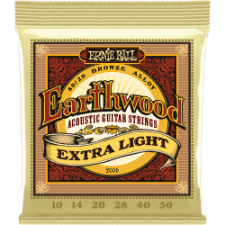 Ernie Ball Cordas Guit. Acústica Earthwood 80/20 Bronze 10-50