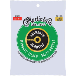Martin Authentic Acoustic Marquis Silked Strings, 80/20 Bronze 12-54