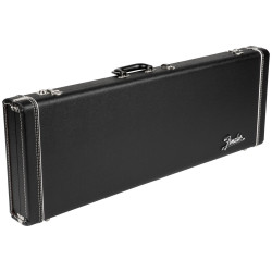 Fender G&G Deluxe Strat/Tele Hardshell Case, Black w/ Orange Interior