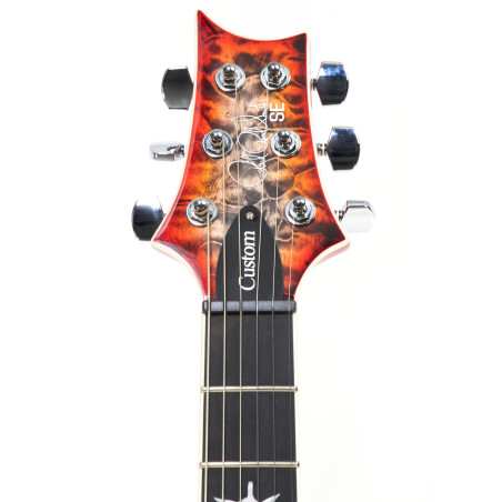 PRS SE Custom 24-08 Quilt, Charcoal Cherry Burst