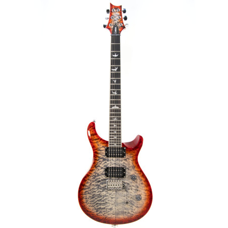 PRS SE Custom 24-08 Quilt, Charcoal Cherry Burst