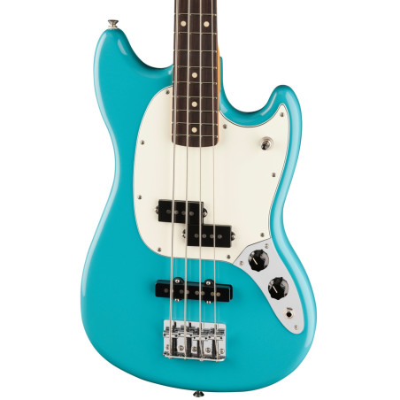 Fender Player II Mustang Bass PJ RW Aquatone Blue