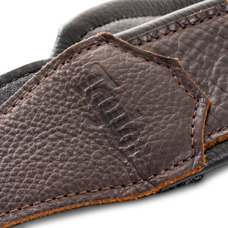 Taylor Koa Plus Leather Guitar Strap 2.5", Black Stitching