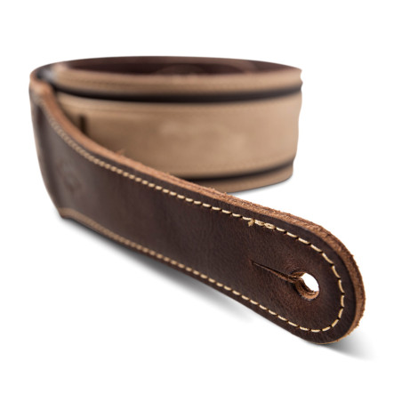 Taylor Reflections 2.5" Leather Strap, Spruce/Ebony, 2.5"
