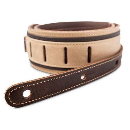 Taylor Reflections 2.5" Leather Strap, Spruce/Ebony, 2.5"