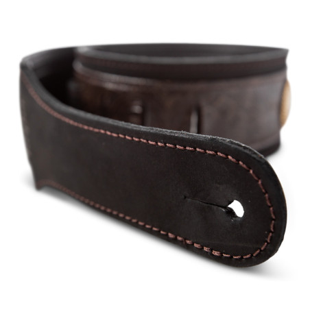 Taylor Grand Pacific 3" Nickel Concho Leather Strap, Black