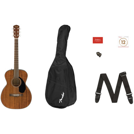 Fender CC-60S Concert Pack V2, All-Mahogany