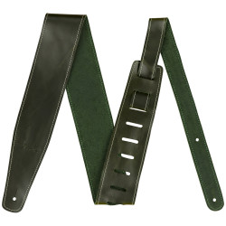 Fender Correia de Couro Broken-In, Verde, 6.3cm