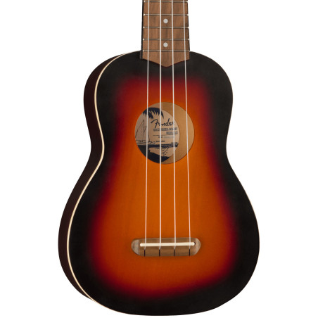 Fender Venice Soprano Ukulele, 2-Color Sunburst