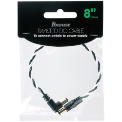 Ibanez DCT08 Twisted DC Cable, Black & White