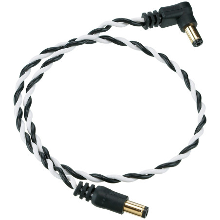 Ibanez DCT16 Cabo DC torcido, Preto e Branco
