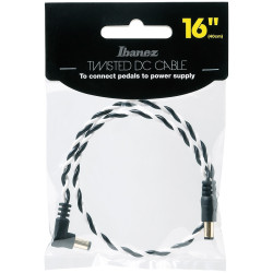 Ibanez DCT16 Twisted DC Cable, Black & White