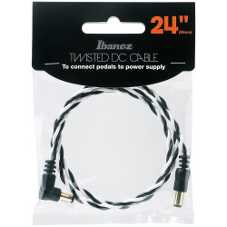 Ibanez DCT24 Twisted DC Cable, Black & White