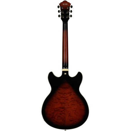 Ibanez Artcore Expressionist AS93QMSP Dark Brown Sunburst
