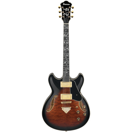 Ibanez Artcore Expressionist AS93QMSP Dark Brown Sunburst