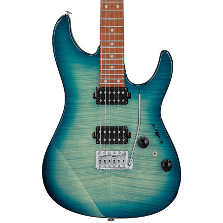 Ibanez AZ24S1F, Transparent Turquoise Burst