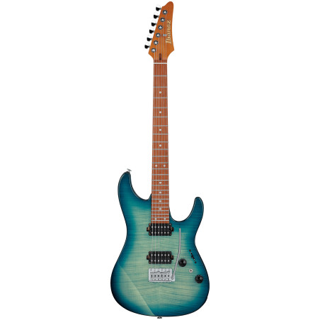 Ibanez AZ24S1F, Transparent Turquoise Burst