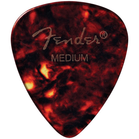 Fender Palhetas de celulóide, Formato 451, Médio (12)