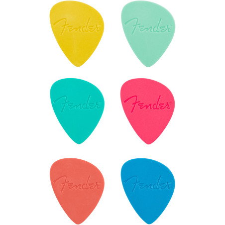 Fender Palhetas Offset, Multicoloridas (6)