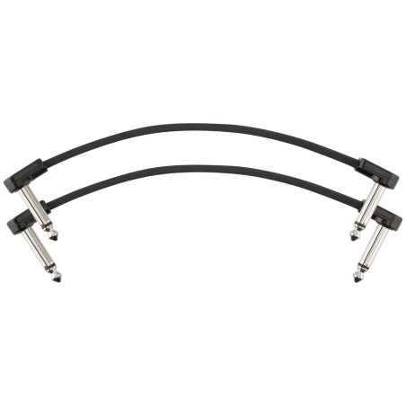 Fender Blockchain Patch Cable Pair, Black (2un) 15cm
