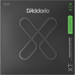 D'Addario Medium Coated Baritone Acoustic Guitar Strings