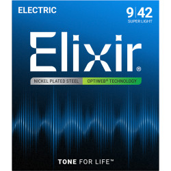 Elixir Cordas Elétricas Aço Niquelado OPTIWEB 009-042