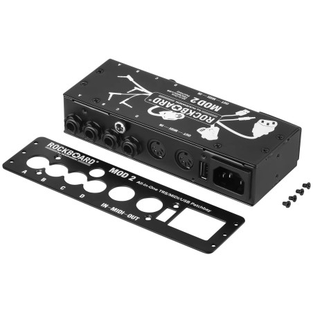 Rockboard MOD 2 V2 - TRS, MIDI, IEC, DC & USB Patchbay