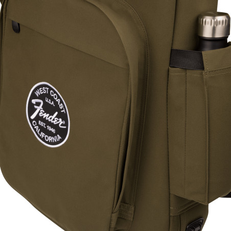 Fender Saco Guitarra Elétrica Troubadour, Verde Azeitona
