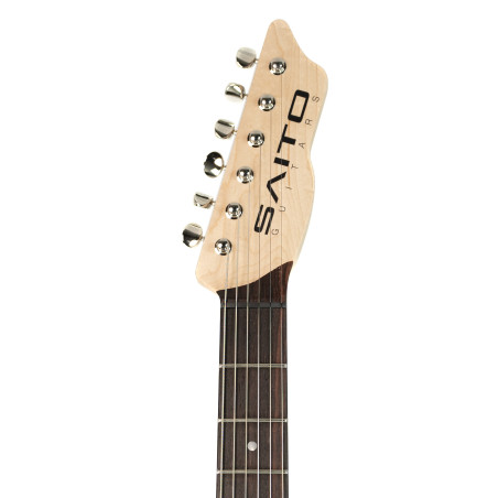 Saito Guitars S-622CS HSS Sand Beige w/SHE-150L Guitar Case