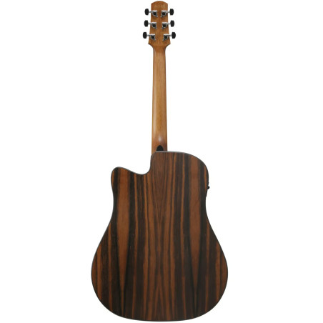 Ibanez AAD70CE Transparent Charcoal Burst