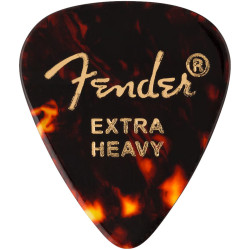 Fender Classic Celluloid Picks 351 Shape, Tortoise, Extra Heavy, 12 Pa